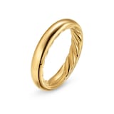 David Yurman DY Mercer® Band Ring in 18ct Yellow Gold, 3.7mm
