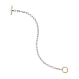 David Yurman DY Madison® Toggle Chain Bracelet in Sterling Silver with 18ct Yellow Gold, 3mm
