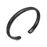 David Yurman Chevron Cuff Bracelet in Black Titanium, 8mm