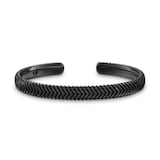 David Yurman Chevron Cuff Bracelet in Black Titanium, 8mm