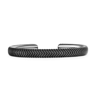David Yurman Chevron Cuff Bracelet in Titanium, 8mm