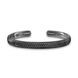 David Yurman Chevron Cuff Bracelet in Titanium, 8mm