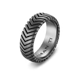 David Yurman Chevron Band Ring in Titanium, 8mm