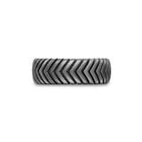 David Yurman Chevron Band Ring in Titanium, 8mm