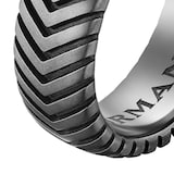 David Yurman Chevron Band Ring in Titanium, 8mm