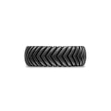 David Yurman Chevron Band Ring in Black Titanium, 8mm
