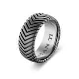David Yurman Chevron Band Ring in Titanium, 10mm