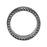 David Yurman Chevron Band Ring in Titanium, 10mm