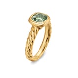 David Yurman DY Mercer® Stone Ring in 18ct Yellow Gold with Prasiolite, 7mm - Ring Size L.5