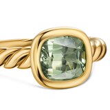 David Yurman DY Mercer® Stone Ring in 18ct Yellow Gold with Prasiolite, 7mm - Ring Size L.5