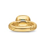 David Yurman DY Mercer® Stone Ring in 18ct Yellow Gold with Sky Blue Topaz, 10mm