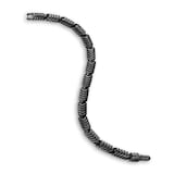 David Yurman Chevron Link Bracelet In Black Titanium, 7.6mm - Size Small