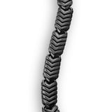 David Yurman Chevron Link Bracelet In Black Titanium, 7.6mm - Size Small
