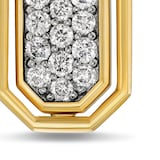 David Yurman Streamline® Inlay Amulet In 18ct Yellow Gold With Meteorite And Grey Diamonds, 30.7mm