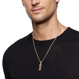 David Yurman Streamline® Inlay Amulet In 18ct Yellow Gold With Lapis And Sapphires, 30.7mm