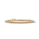 David Yurman Box Chain Bracelet in 18ct Yellow Gold, 3.4mm - Size Large