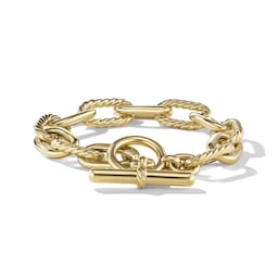 37901599 - DY Madison® Toggle Chain Bracelet in 18ct Yellow Gold, 11mm - Size Large