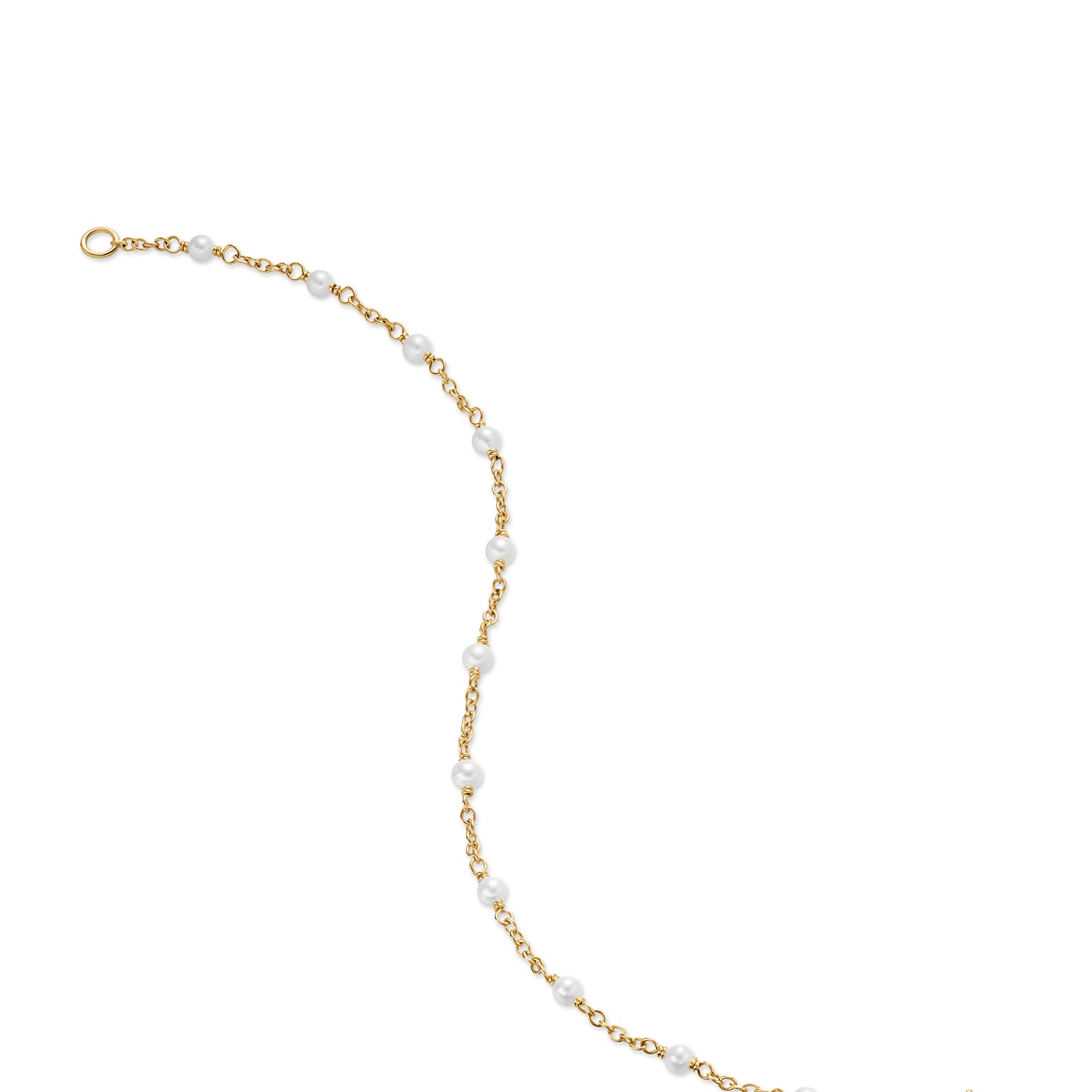 David Yurman Pearl Classics Station Bracelet In 18ct Yellow Gold, 3.5mm - Size Medium David Yurman Pearl Classics Station Bracelet In 18ct Yellow Gold, 3.5mm - Size Medium