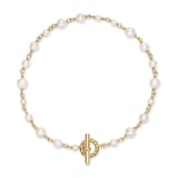 David Yurman Pearl Classics Toggle Chain Bracelet In 18ct Yellow Gold, 4.5mm - Size Medium