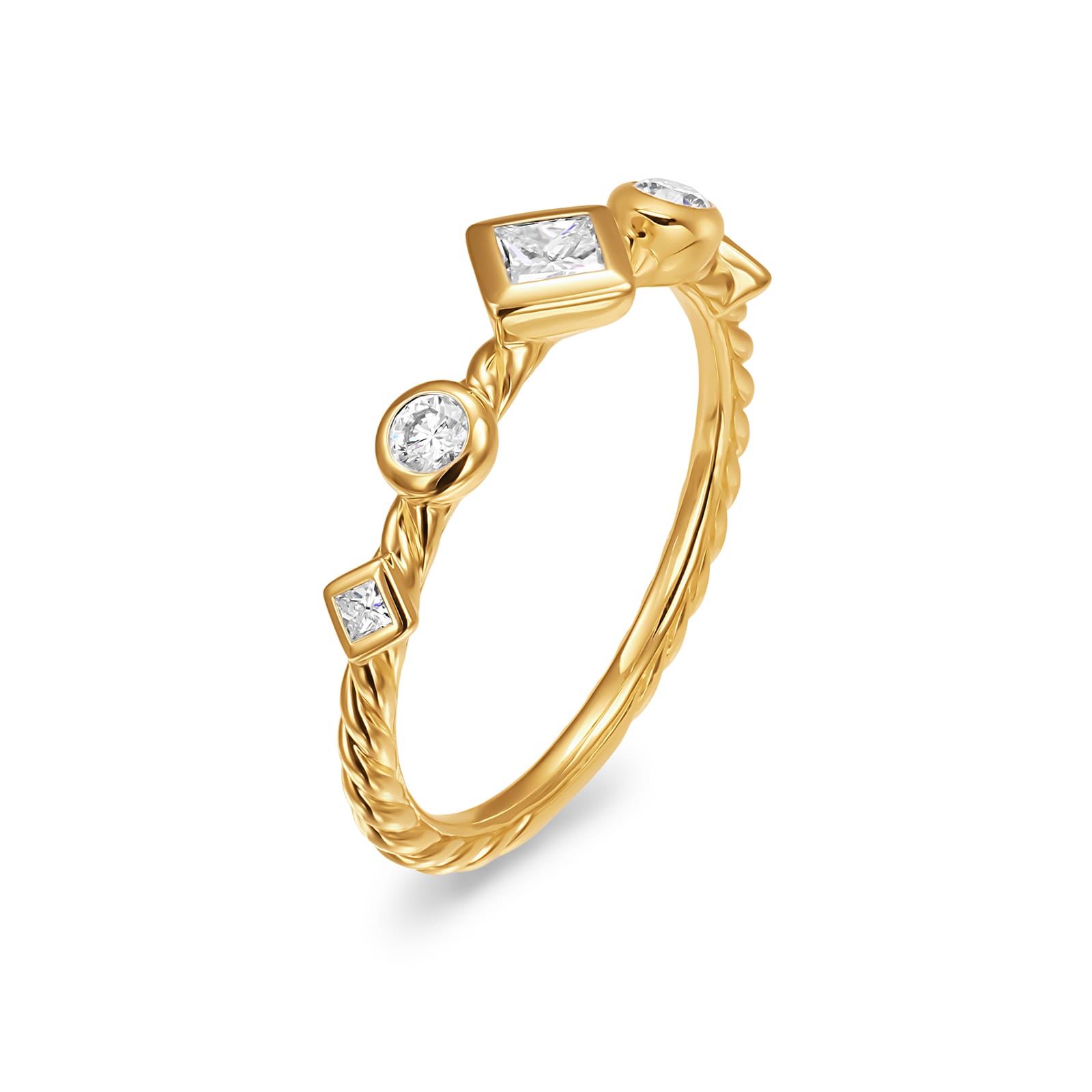 David Yurman Petite Modern Renaissance® Band Ring In 18ct Yellow Gold With Diamonds, 6.4mm - Ring Size 7 David Yurman Petite Modern Renaissance® Band Ring In 18ct Yellow Gold With Diamonds, 6.4mm - Ring Size 7