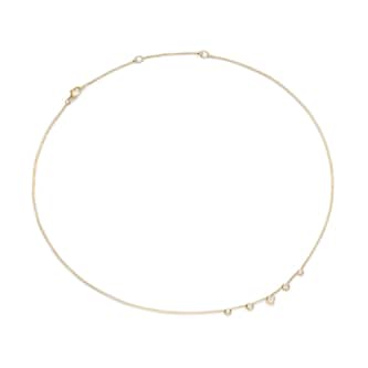 David Yurman Petite Modern Renaissance® Station Chain Necklace In 18ct Yellow Gold With Diamonds, 3.4mm David Yurman Petite Modern Renaissance® Station Chain Necklace In 18ct Yellow Gold With Diamonds, 3.4mm