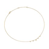 David Yurman Petite Modern Renaissance® Station Chain Necklace In 18ct Yellow Gold With Diamonds, 3.4mm
