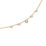 David Yurman Petite Modern Renaissance® Station Chain Necklace In 18ct Yellow Gold With Diamonds, 3.4mm