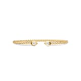 David Yurman Petite Modern Renaissance® Pear Cablespira® Bracelet In 18ct Yellow Gold With Diamonds, 2.6mm - Size Medium