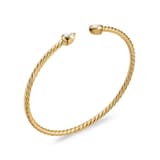 David Yurman Petite Modern Renaissance® Pear Cablespira® Bracelet In 18ct Yellow Gold With Diamonds, 2.6mm - Size Medium