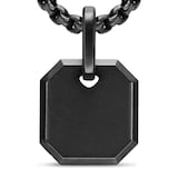 David Yurman Octagonal Amulet In Black Titanium, 15mm