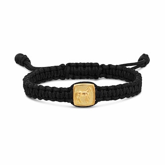 David Yurman Petrvs® Horse Station Bracelet In 18ct Yellow Gold And Black Onyx - Size Medium David Yurman Petrvs® Horse Station Bracelet In 18ct Yellow Gold And Black Onyx - Size Medium