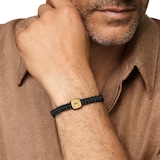 David Yurman Petrvs® Horse Station Bracelet In 18ct Yellow Gold And Black Onyx - Size Medium