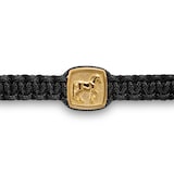 David Yurman Petrvs® Horse Station Bracelet In 18ct Yellow Gold And Black Onyx - Size Medium