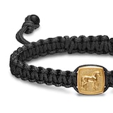 David Yurman Petrvs® Horse Station Bracelet In 18ct Yellow Gold And Black Onyx - Size Medium