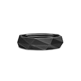 David Yurman Faceted Band Ring In Black Titanium, 6mm - Ring Size 10