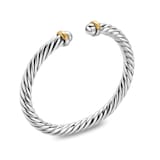 David Yurman Cable Flex Bracelet In Sterling Silver And 14ct Yellow Gold, 6mm - Size Small