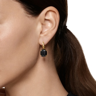 David Yurman Marbella Drop Earrings In 18ct Yellow Gold With Black Onyx, 11mm