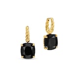 David Yurman Marbella Drop Earrings In 18ct Yellow Gold With Black Onyx, 11mm