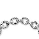 David Yurman Sculpted Cable Oval Link Necklace In Sterling Silver, 18mm