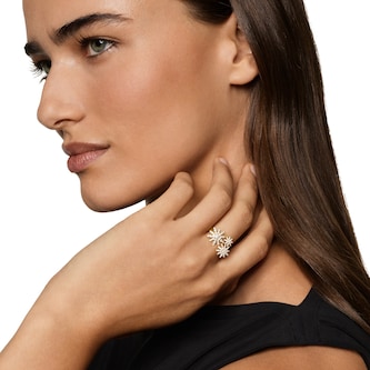 David Yurman Starburst Multi Star Ring In 18ct Yellow Gold With Diamonds - Ring Size 7