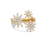 David Yurman Starburst Multi Star Ring In 18ct Yellow Gold With Diamonds - Ring Size 7