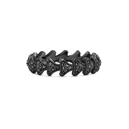 37901699 - Armory® Band Ring In Black Titanium With Black Diamonds, 6.2mm - Ring Size 9