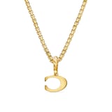 David Yurman Pavé Initial C Pendant In 18ct Yellow With Diamonds