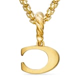 David Yurman Pavé Initial C Pendant In 18ct Yellow With Diamonds