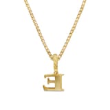 David Yurman Pavé Initial E Pendant In 18ct Yellow With Diamonds
