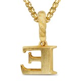 David Yurman Pavé Initial E Pendant In 18ct Yellow With Diamonds