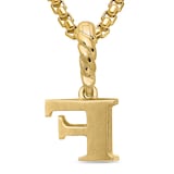 David Yurman Pavé Initial F Pendant In 18ct Yellow With Diamonds