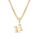 David Yurman Pavé Initial H Pendant In 18ct Yellow With Diamonds