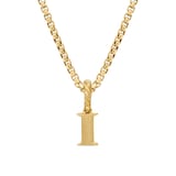 David Yurman Pavé Initial I Pendant In 18ct Yellow With Diamonds