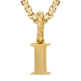 David Yurman Pavé Initial I Pendant In 18ct Yellow With Diamonds